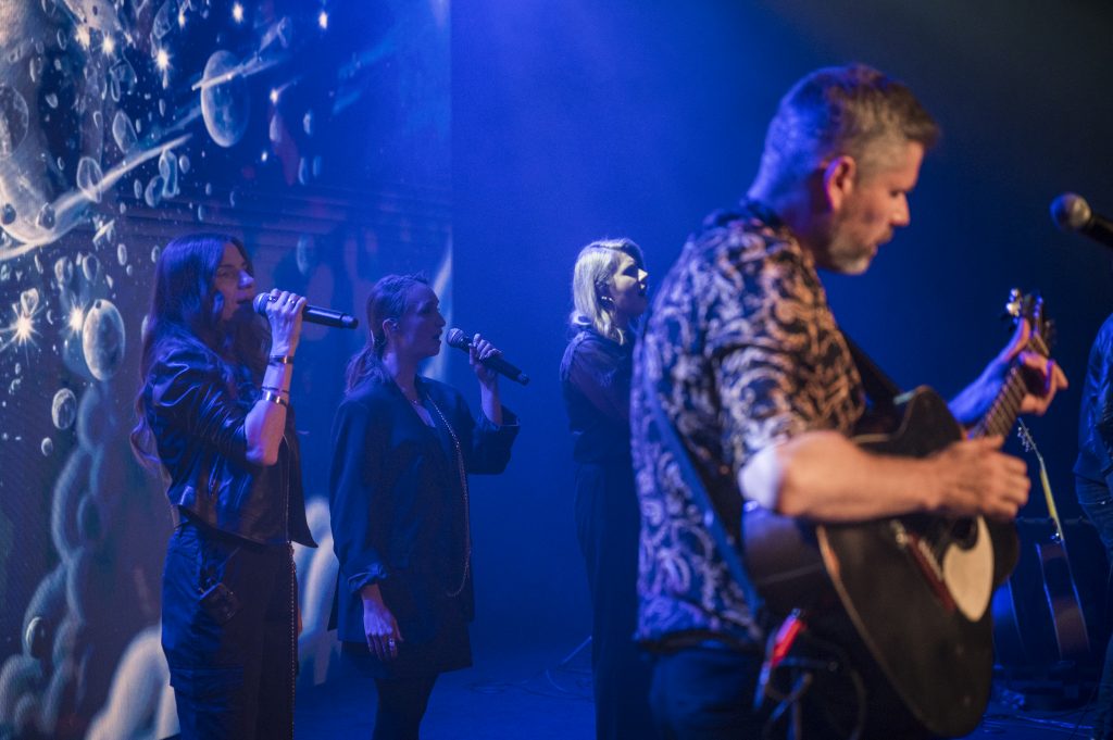 Koncert "Z biegiem czasu", zespół na scenie